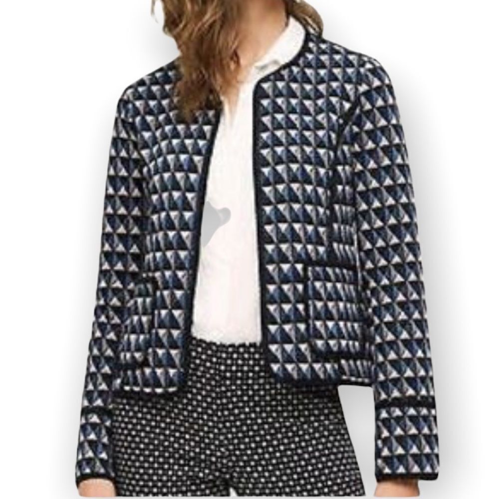 Hei Hei Anthropologie Textured Triangle Blazer